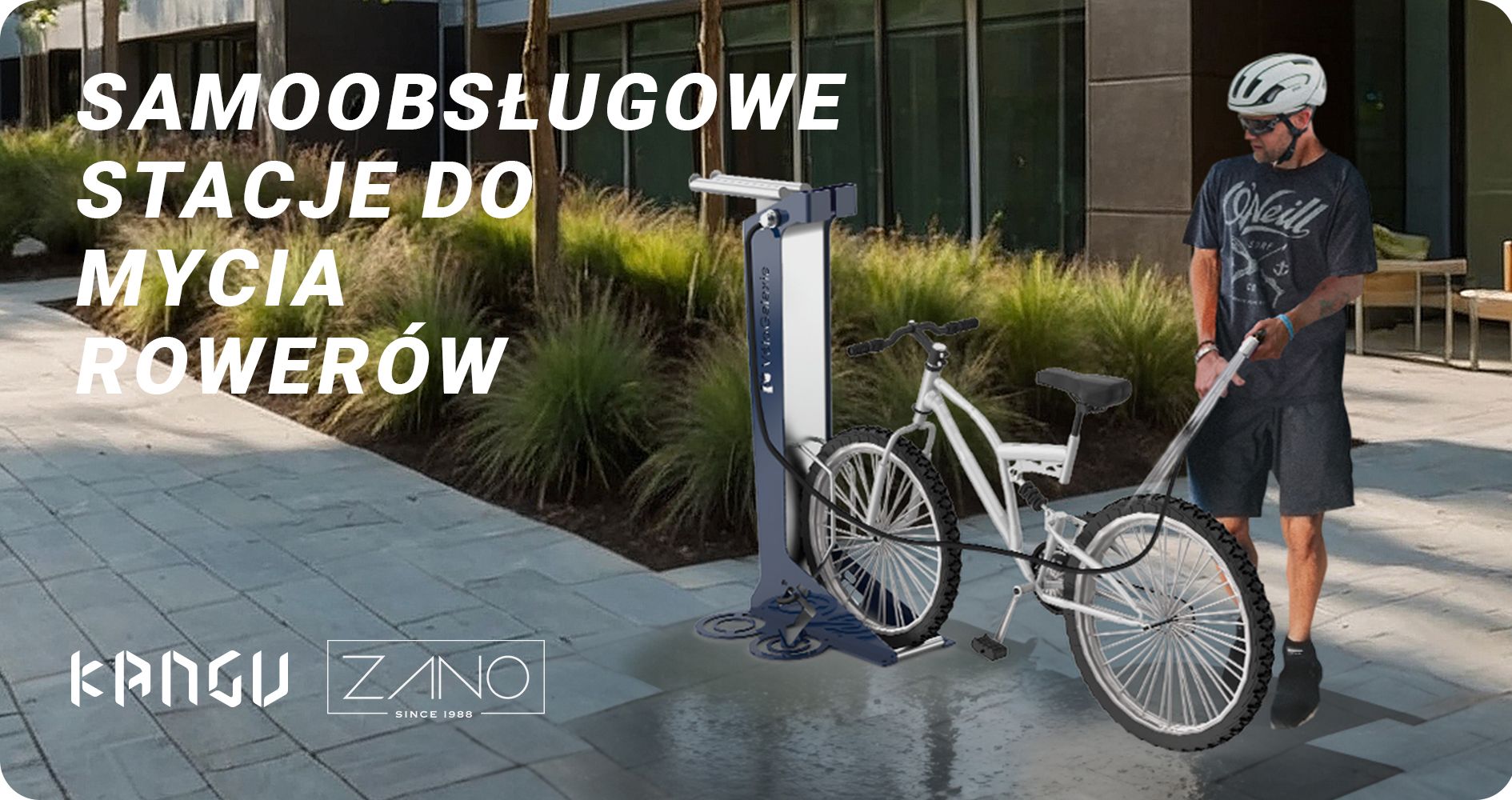 Self-service bicycle washing stations | ZANO