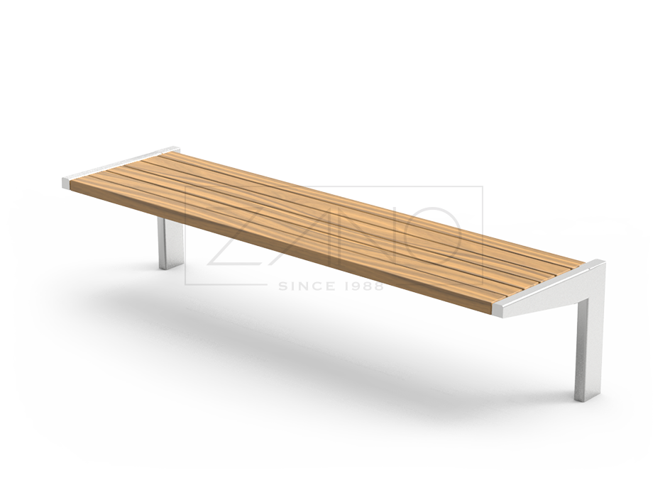 Stainless steel bench for city and park