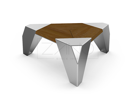 Triangular bench - seat IVO | ZANO urban furniture