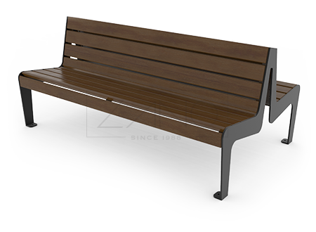 modern double-sided benches