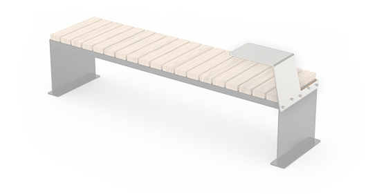 Optional equipment for modular city benches