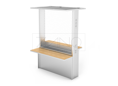 Solar station for outdoor office work