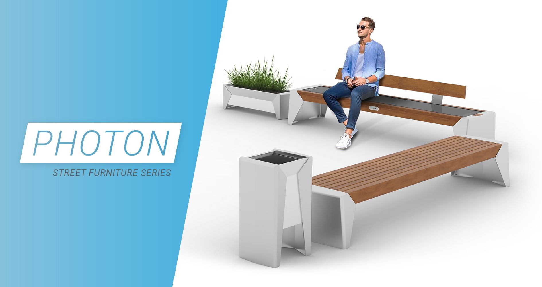 Photon series of street furniture by ZANO