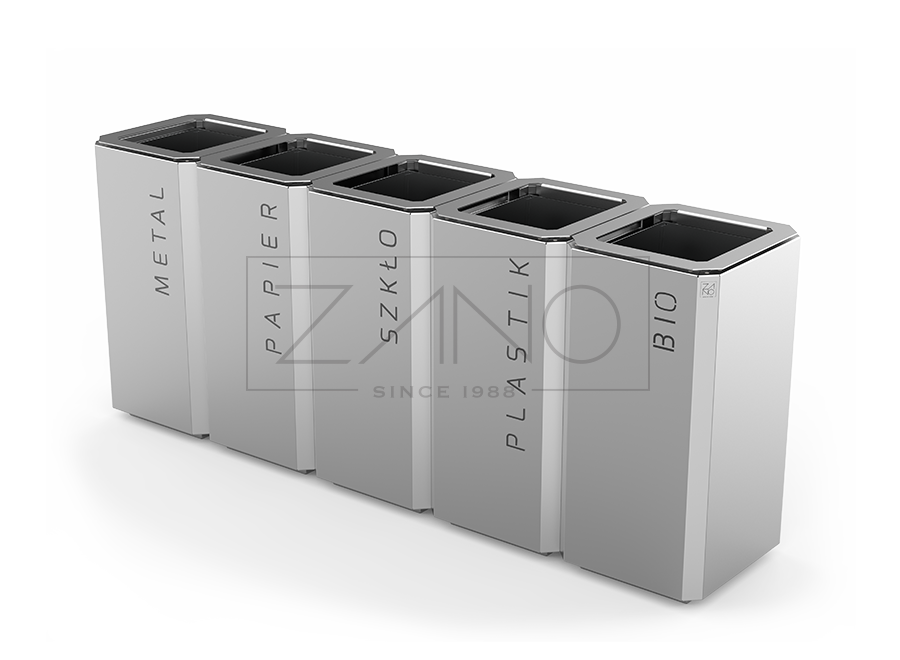 Stilo Recycling Bin 15,548 | Stainless Steel