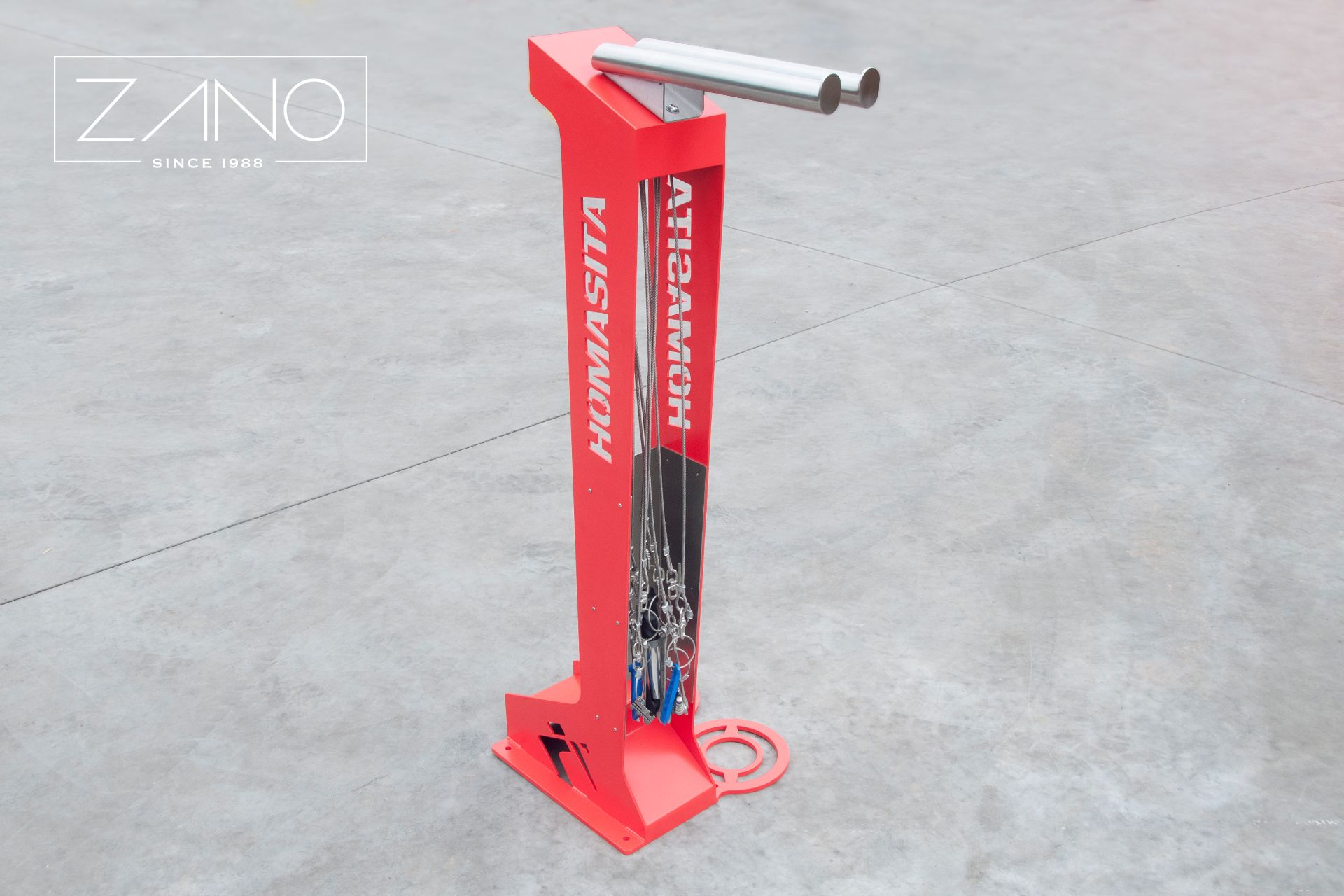 Repair station for bicycles - steel, painted