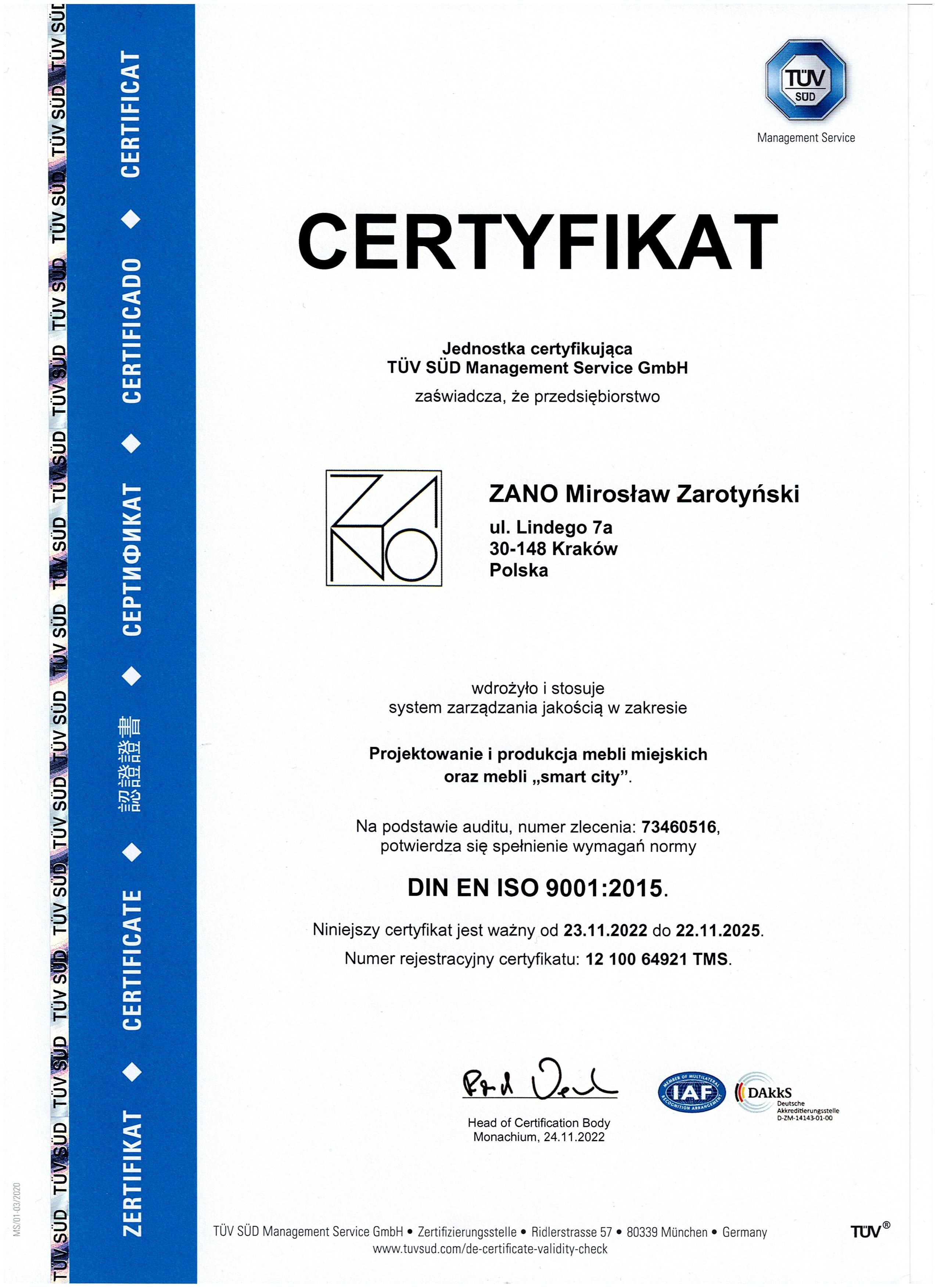 Certified design and manufacturing