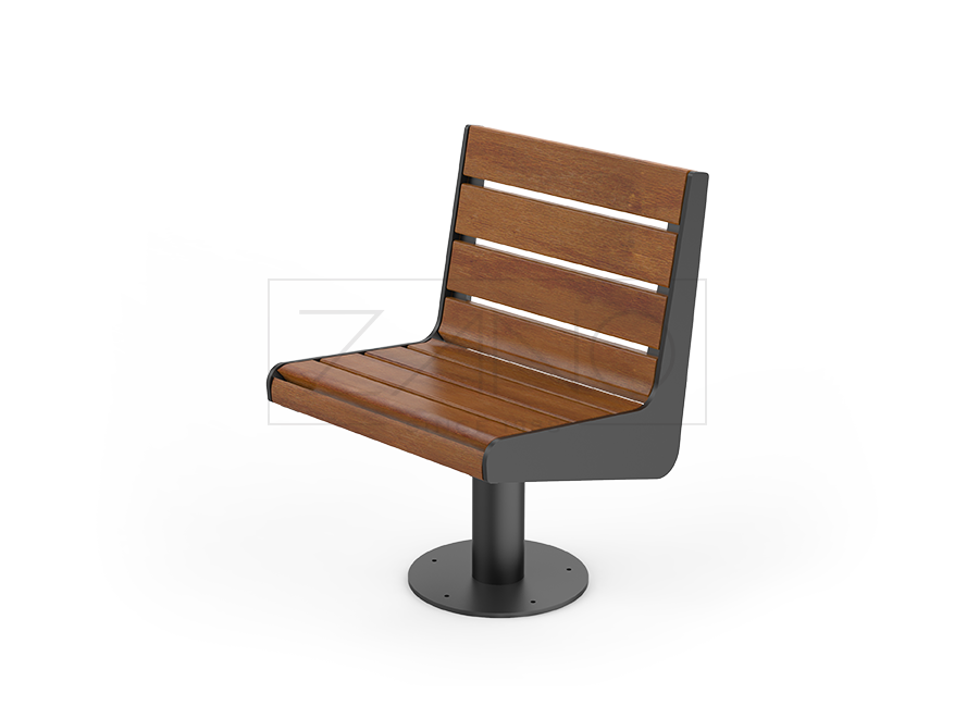 Soft 02.612 swivel park chair | carbon steel, spruce wood